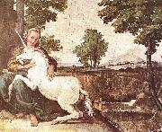 Domenico Zampieri A Virgin with a Unicorn, USA oil painting artist